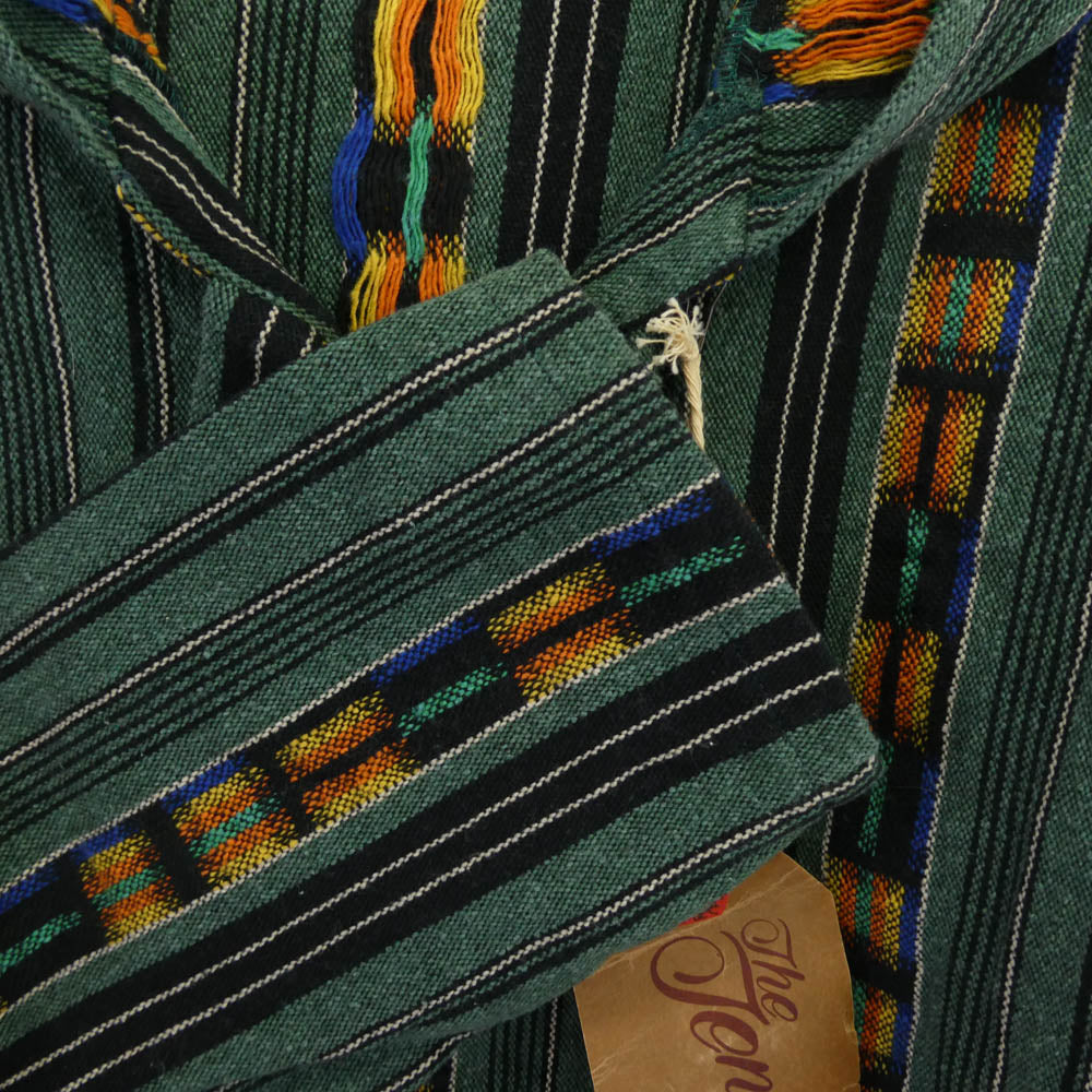 TENDERLOIN テンダーロイン 15SS T-GTM PARKA グアテマラ柄 プルオーバーパーカー フーディー グリーン系 M【美品】【中古】