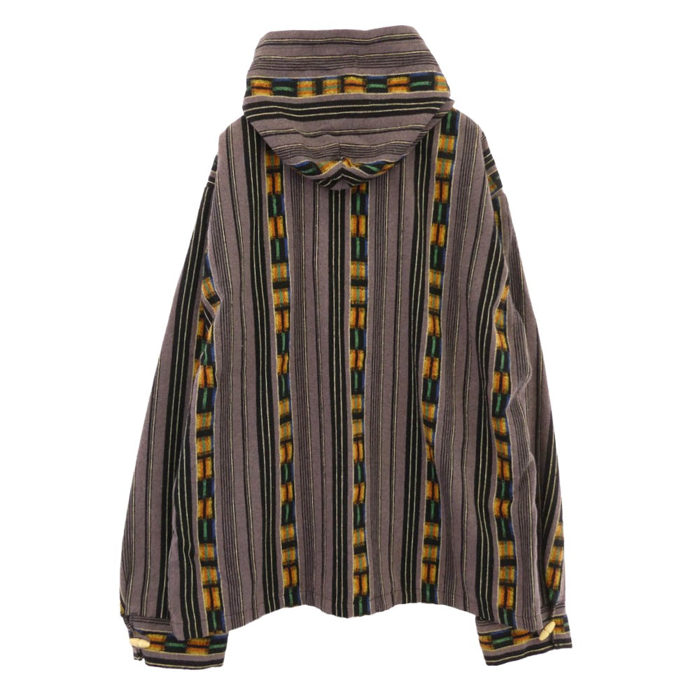 TENDERLOIN テンダーロイン 15SS T-GTM PARKA グアテマラ柄 トグルボタン パーカー フーディー グレー系 M【美品】【中古】