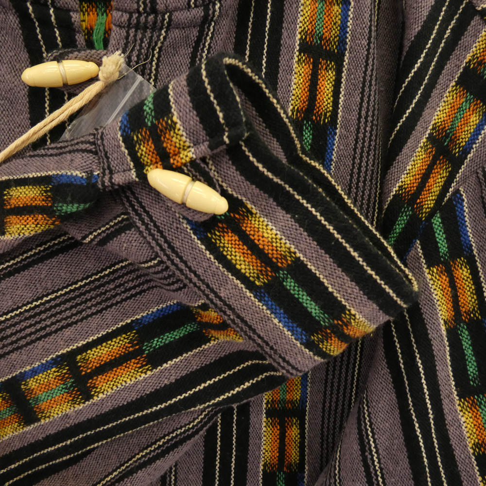 TENDERLOIN テンダーロイン 15SS T-GTM PARKA グアテマラ柄 トグルボタン パーカー フーディー グレー系 M【美品】【中古】