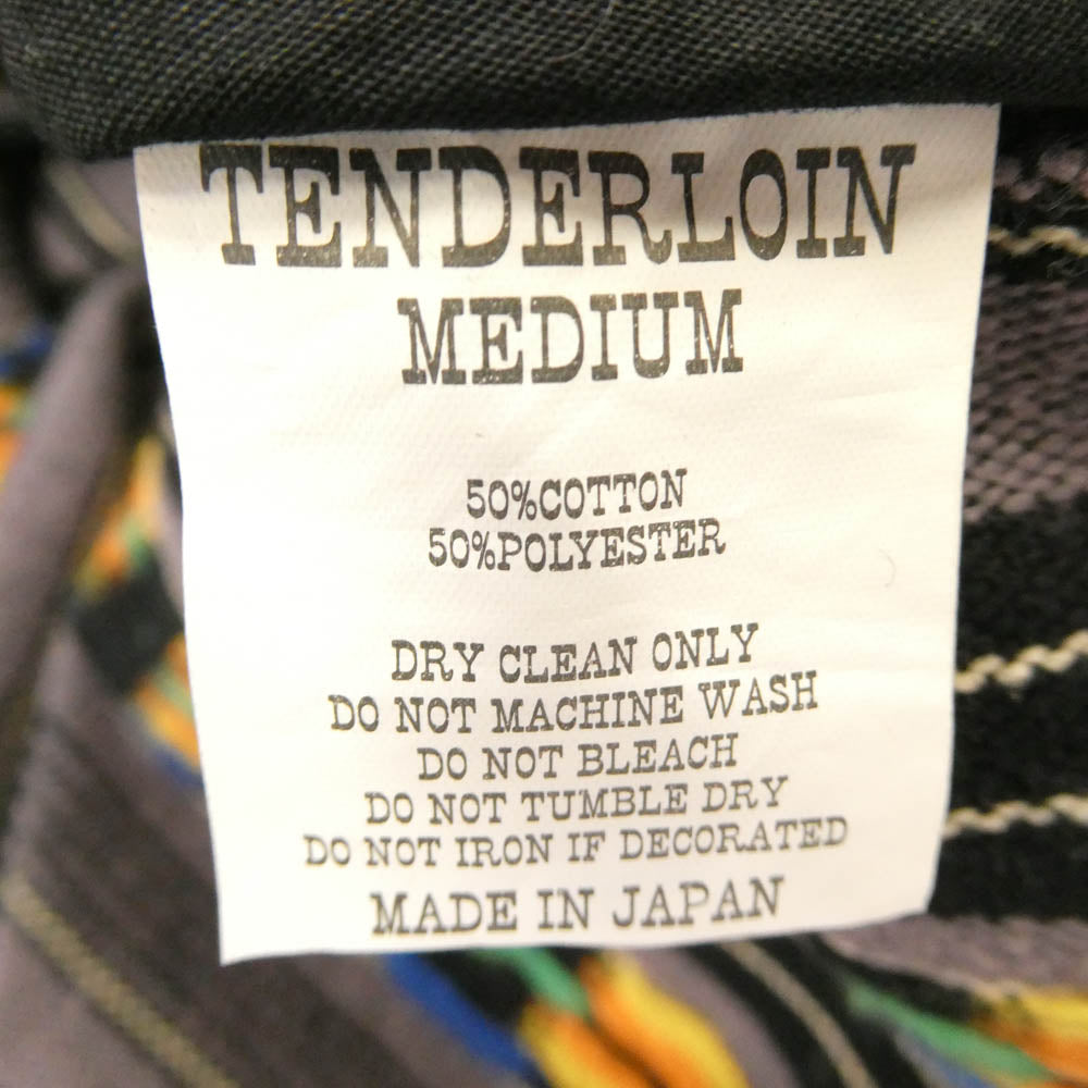TENDERLOIN テンダーロイン 15SS T-GTM PARKA グアテマラ柄 トグルボタン パーカー フーディー グレー系 M【美品】【中古】