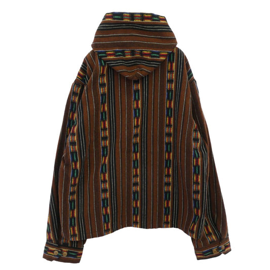 TENDERLOIN テンダーロイン 14SS T-GTM PARKER ZIP ネイティブ ジップアップ ジャケット フーディ TALON ZIP BROWN ブラウン系 M【美品】【中古】