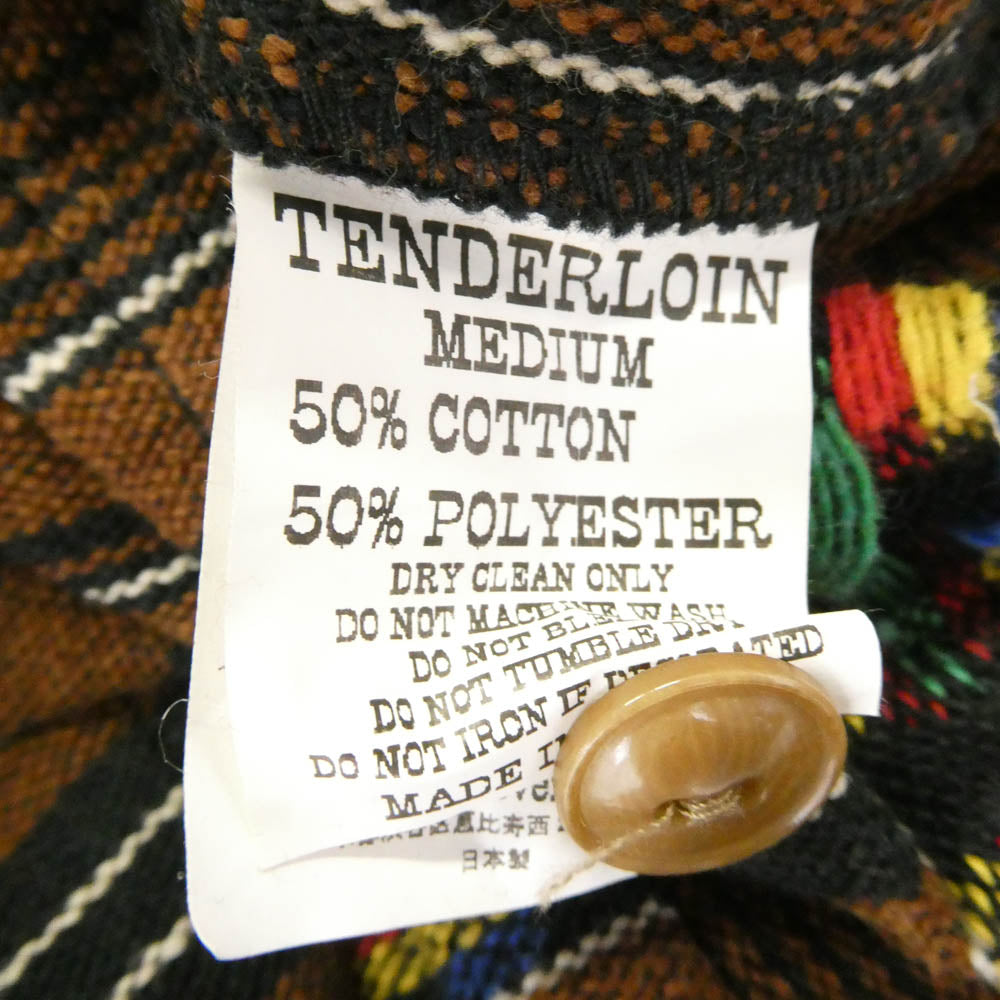 TENDERLOIN テンダーロイン 14SS T-GTM PARKER ZIP ネイティブ ジップアップ ジャケット フーディ TALON ZIP BROWN ブラウン系 M【美品】【中古】