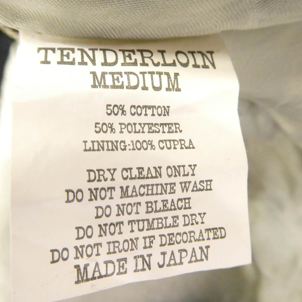 TENDERLOIN テンダーロイン 14AW T-GTM JKT ZIP グアテマラ柄 ジップアップ ブルゾン ジャケット ネイビー系 M【美品】【中古】