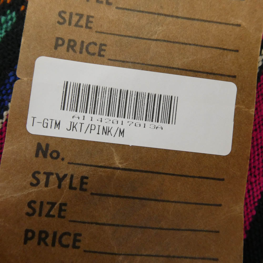 TENDERLOIN テンダーロイン 14SS T-GTM JKT グアテマラ柄 オープンカラー シャツジャケット ピンク ピンク系 M【極上美品】【中古】
