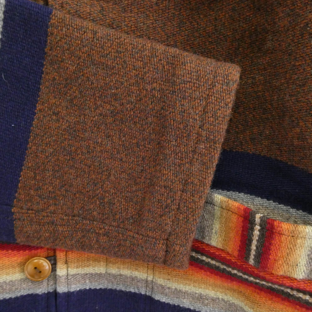 TENDERLOIN テンダーロイン 15AW T-RUG JKT カシミヤ混 ラグ ジャケット ダークブラウン系 マルチカラー系 M【美品】【中古】