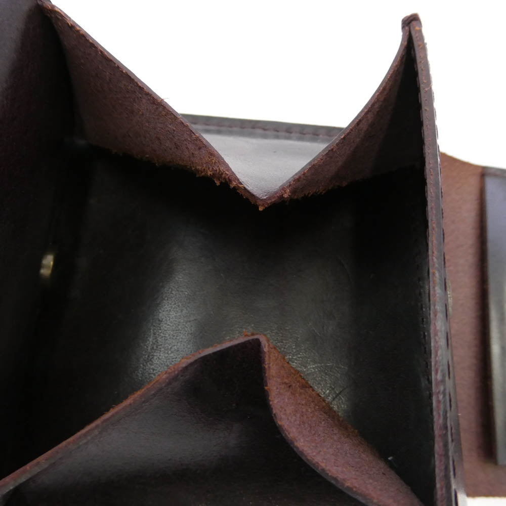 エムピウ PIASTRA Ⅱ BU BURGUNDY ピアストラ2 財布 ブラウン系【中古】