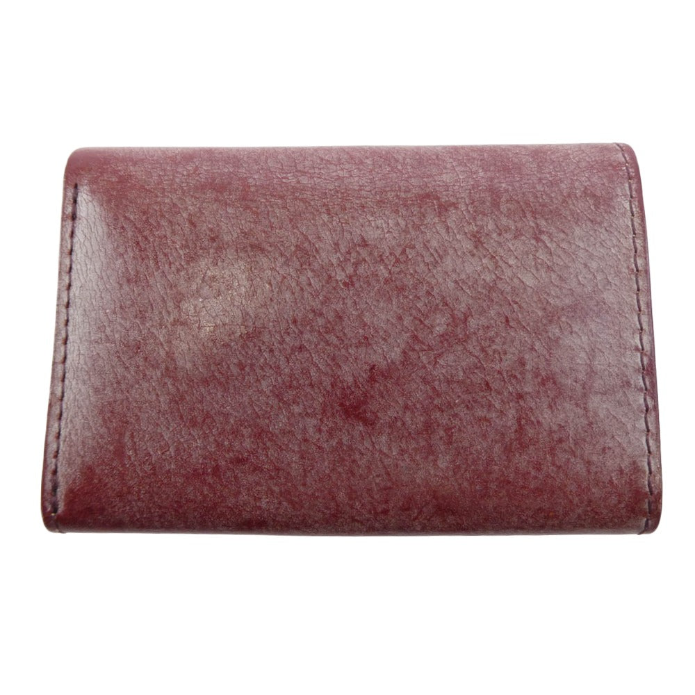 エムピウ STRACCIO SUPERIORE ストラッチョ スペリオーレ 財布 ボルドー系【美品】【中古】