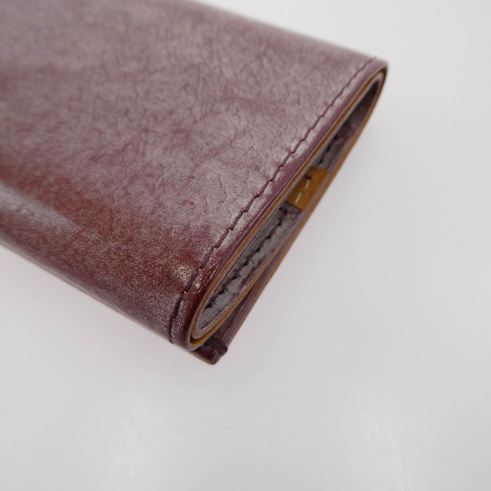 エムピウ STRACCIO SUPERIORE ストラッチョ スペリオーレ 財布 ボルドー系【美品】【中古】