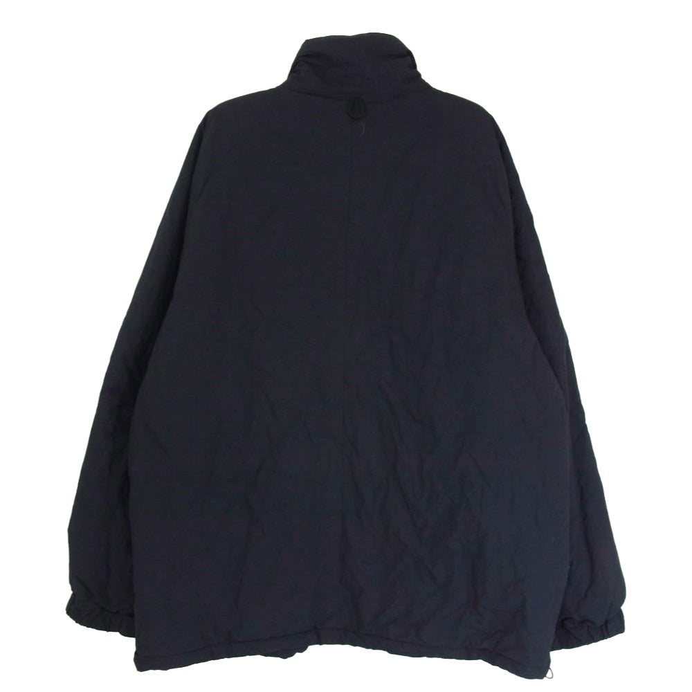 シュマリ Thinsulate PUFFER JACKET ロゴ刺繍 シンサレート パファー 中綿 ナイロン ジャケット ブラック系 2【中古】