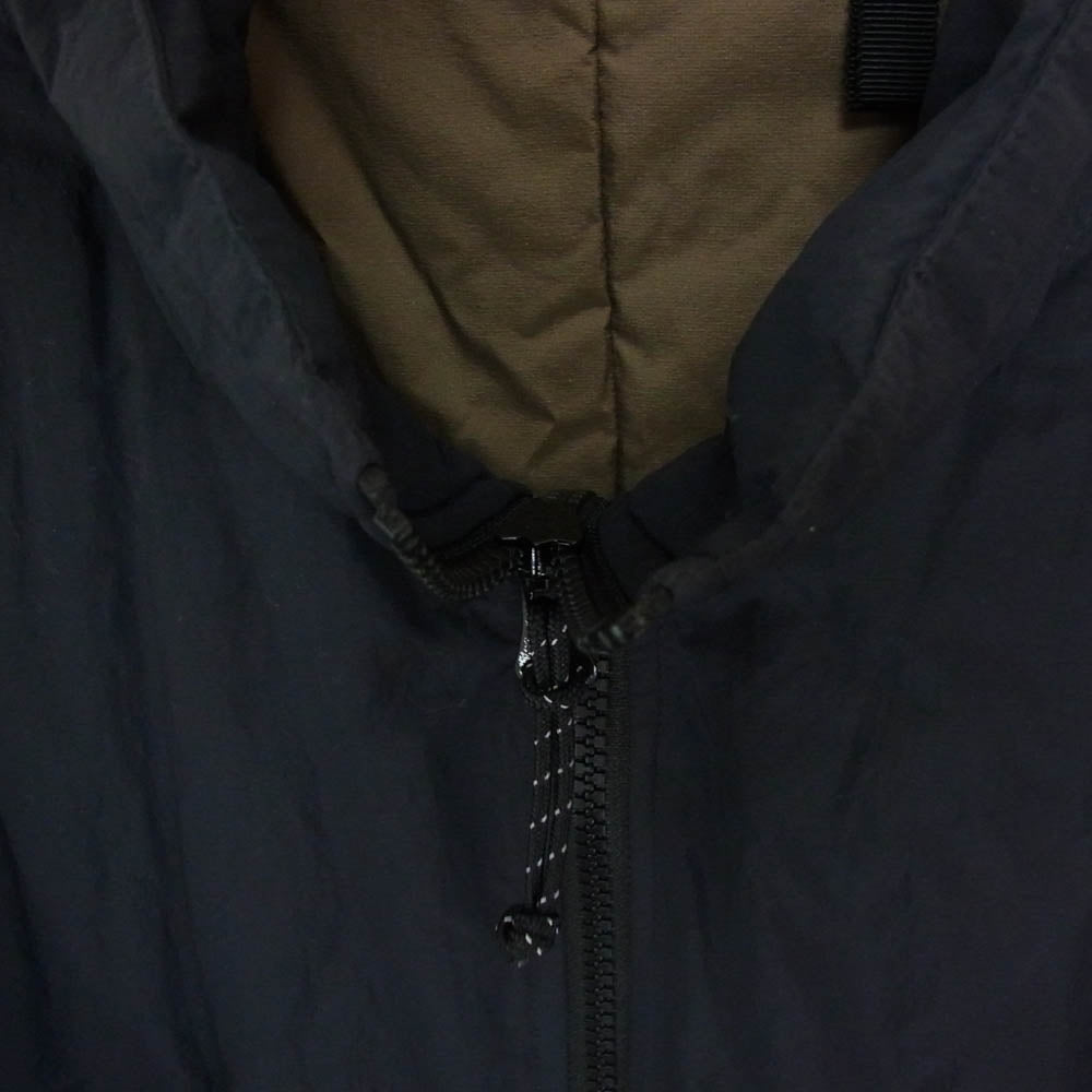 シュマリ Thinsulate PUFFER JACKET ロゴ刺繍 シンサレート パファー 中綿 ナイロン ジャケット ブラック系 2【中古】