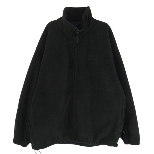 The Ennoy Professional ザ エンノイ プロフェッショナル 23AW AW23BRENJK01LP CITY FLEECE ロゴ刺繍 シティ ジップアップ フリース ジャケット ブラック系 XL【中古】
