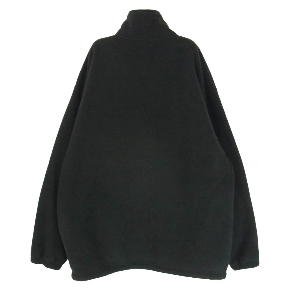 The Ennoy Professional ザ エンノイ プロフェッショナル 23AW AW23BRENJK01LP CITY FLEECE ロゴ刺繍 シティ ジップアップ フリース ジャケット ブラック系 XL【中古】