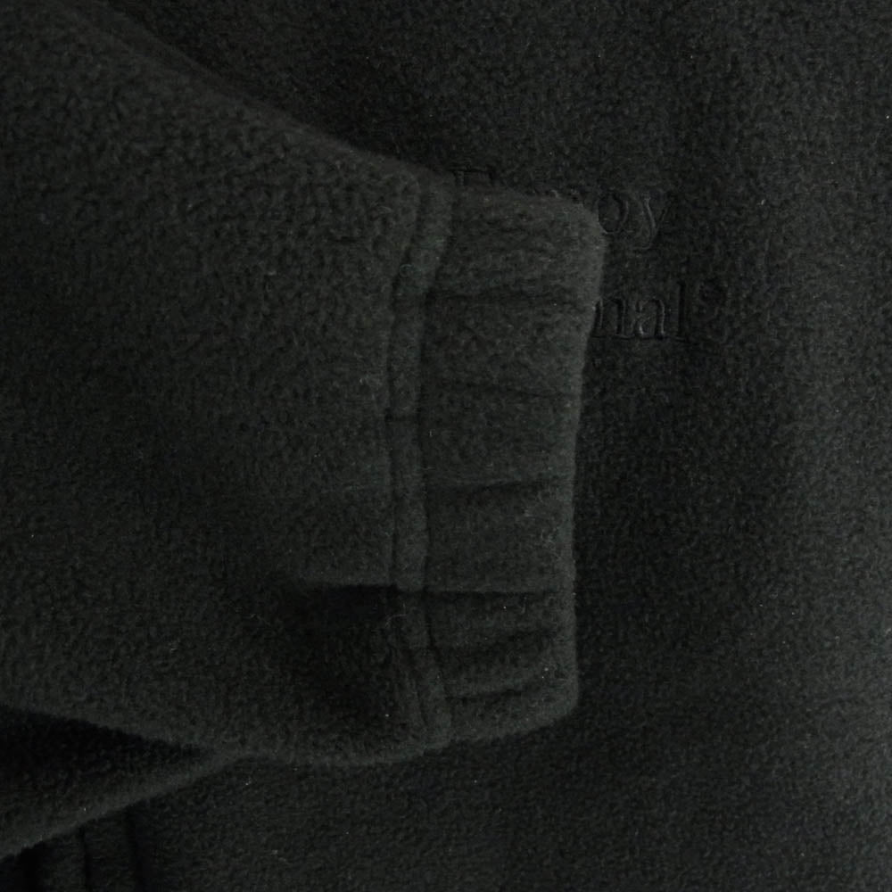 The Ennoy Professional ザ エンノイ プロフェッショナル 23AW AW23BRENJK01LP CITY FLEECE ロゴ刺繍 シティ ジップアップ フリース ジャケット ブラック系 XL【中古】