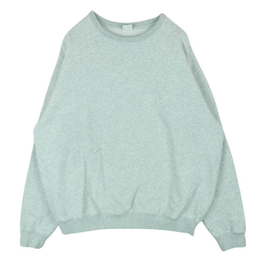 ベースメントギア 15oz Garment Dye CrewSweat 15オンス ガーメントダイ クルーネック スウェット トレーナー グレー系 ライトグレー系 XL【中古】
