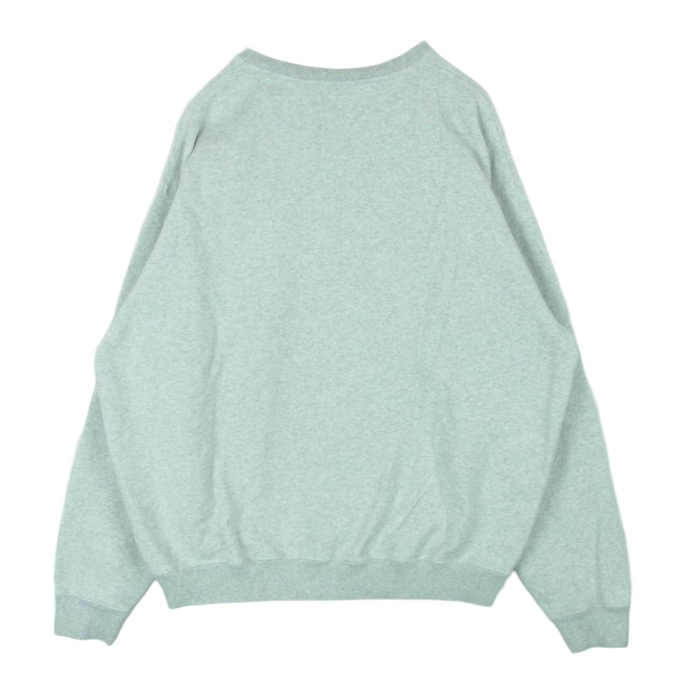 ベースメントギア 15oz Garment Dye CrewSweat 15オンス ガーメントダイ クルーネック スウェット トレーナー グレー系 ライトグレー系 XL【中古】