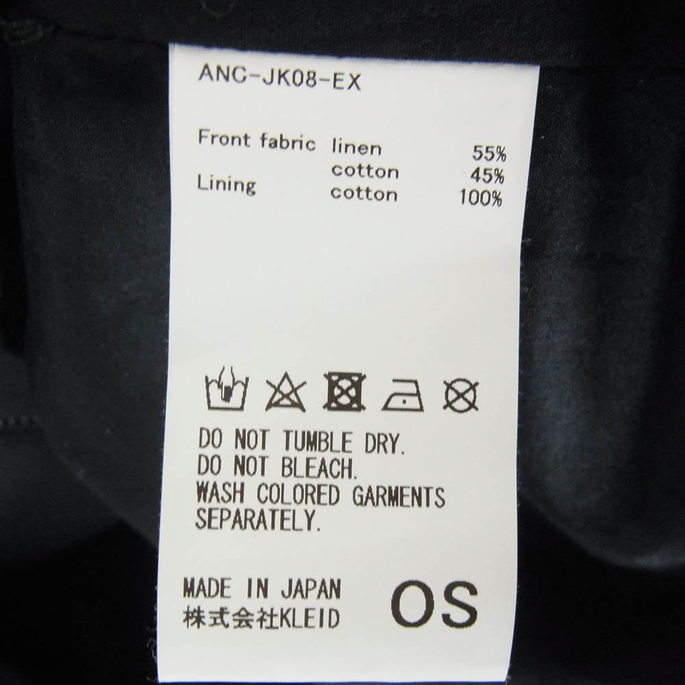 ANCELLM アンセルム ANC-JK08-EX GARDEN ガーデン別注 PATCHWORK BLOUSON EX パッチワーク ブルゾン フルジップ ショート ジャケット ブラック系 OS【中古】