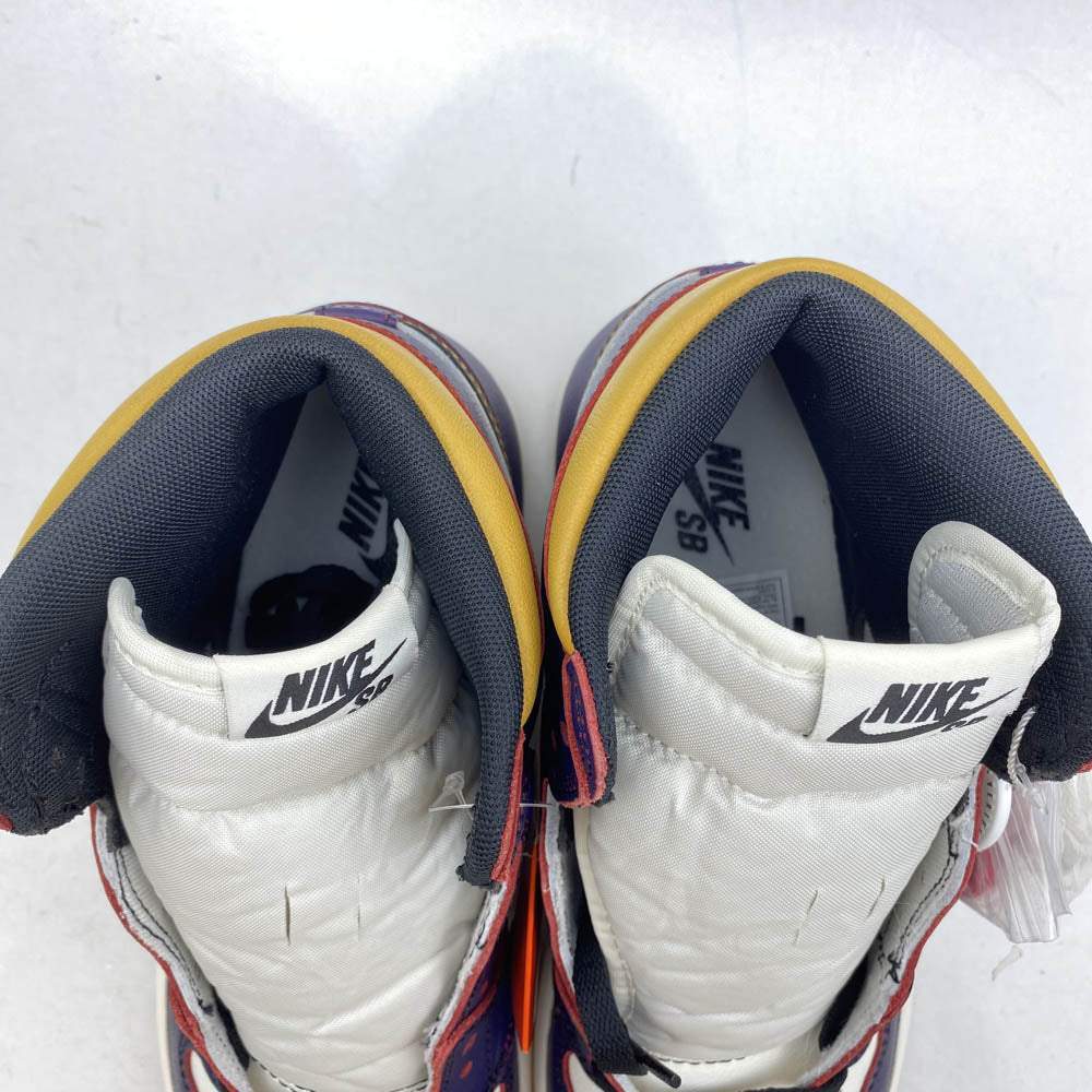 NIKE ナイキ CD6578-507 【フェイクバスターズ鑑定済】 SB × Air Jordan 1 Retro High La To Chicago AJ1 エアジョーダン1 ハイカットスニーカー パープル系 ゴールド系 27cm【新古品】【未使用】【中古】