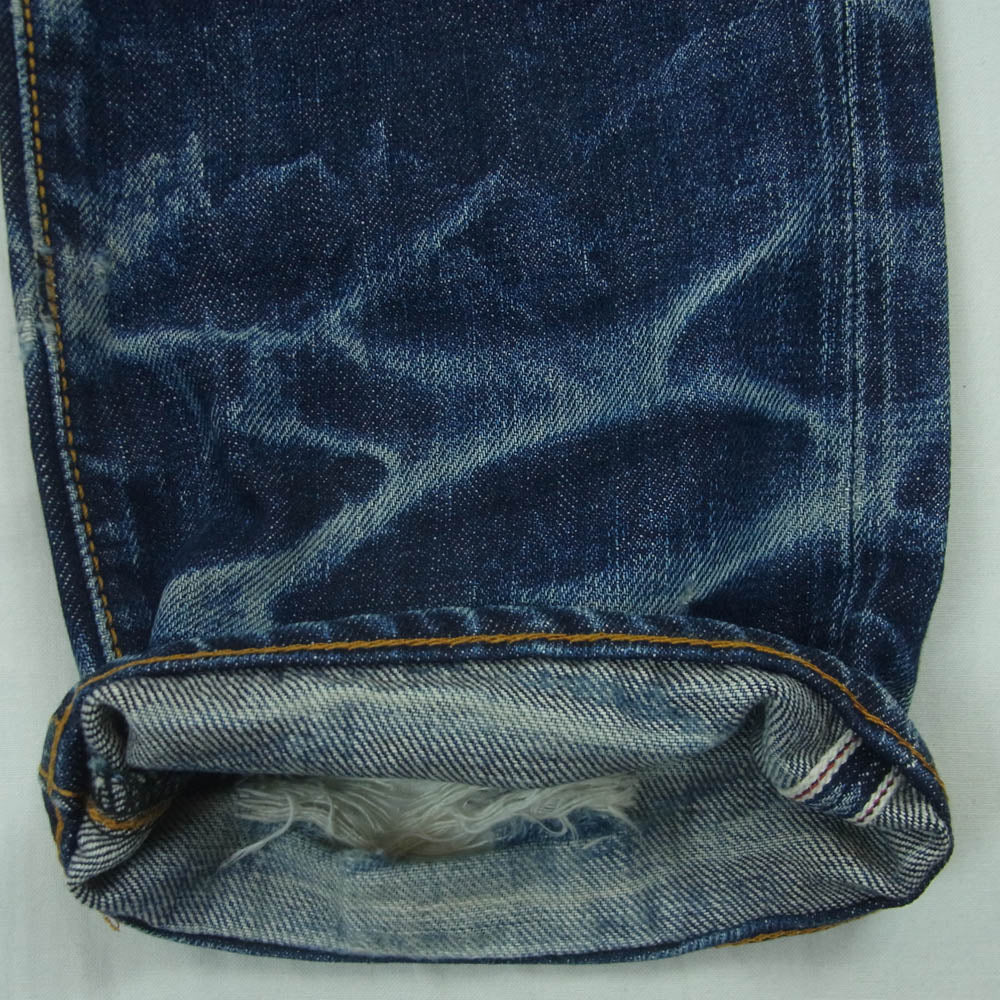 ディーティーエー DTA--001 ダメージ加工 デニム パンツ コットン 日本製 インディゴブルー系 29【中古】
