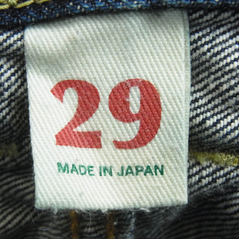 ディーティーエー DTA--001 ダメージ加工 デニム パンツ コットン 日本製 インディゴブルー系 29【中古】