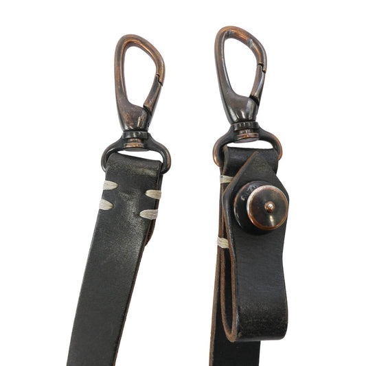 ISAMUKATAYAMA BACKLASH イサムカタヤマバックラッシュ 359-01 ブライドルレザー ウォレットコード ウォレットチェーン ブラック系【中古】