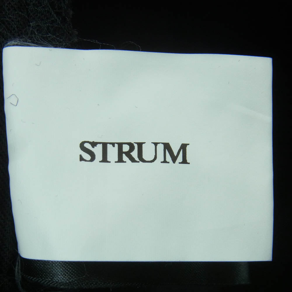 ストラム STC004-01 ホースハイド レザーポケット ブラック デニム パンツ ブラック系 S【美品】【中古】