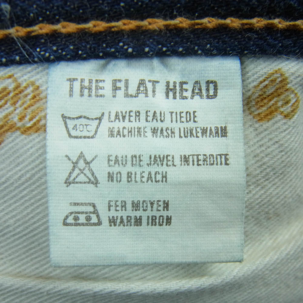 THE FLAT HEAD ザフラットヘッド LOT3005 セルビッジ デニム パンツ コットン 日本製 インディゴブルー系 W31 L36【中古】