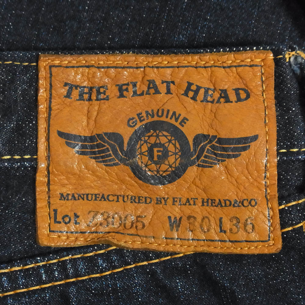 THE FLAT HEAD ザフラットヘッド LOTZ3005 セルビッジ デニムパンツ インディゴブルー系 30【中古】