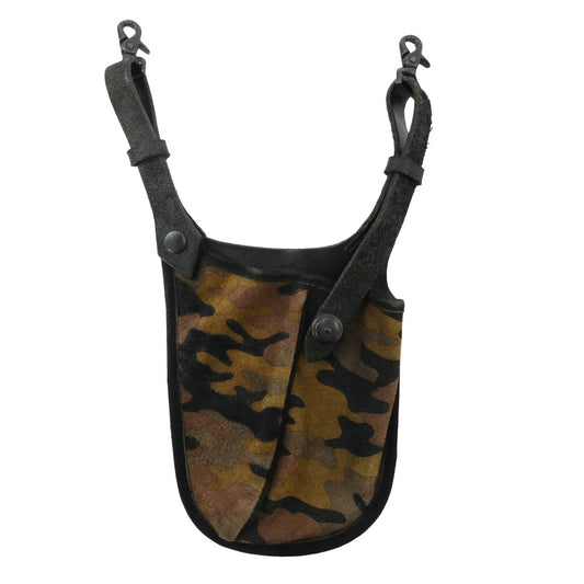 ISAMUKATAYAMA BACKLASH イサムカタヤマバックラッシュ カモフラ スエード ウエストホルダー レザー バッグ ブラウン系【中古】