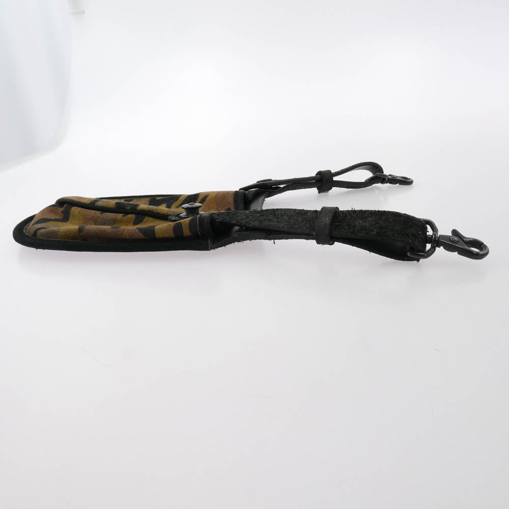 ISAMUKATAYAMA BACKLASH イサムカタヤマバックラッシュ カモフラ スエード ウエストホルダー レザー バッグ ブラウン系【中古】