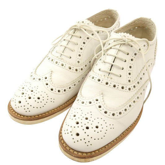 CHURCH'S チャーチ PRESTIGE HOLE プレステージ ウィングチップ レザー シューズ ホワイト系 36【中古】