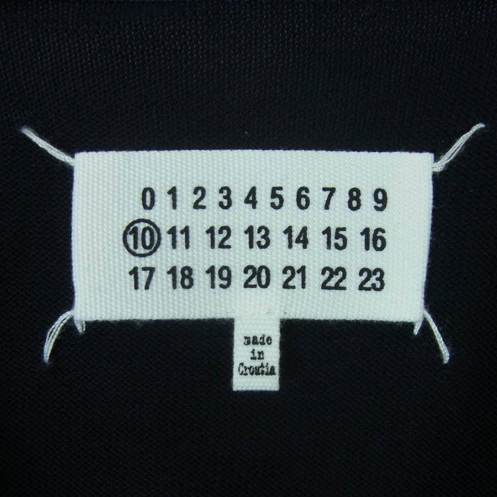 MAISON MARTIN MARGIELA メゾンマルタンマルジェラ 15SS S50HA0574 10ライン 四つタグ バイカラー ニット セーター ネイビー系 ダークネイビー系 ブラック系 M【中古】