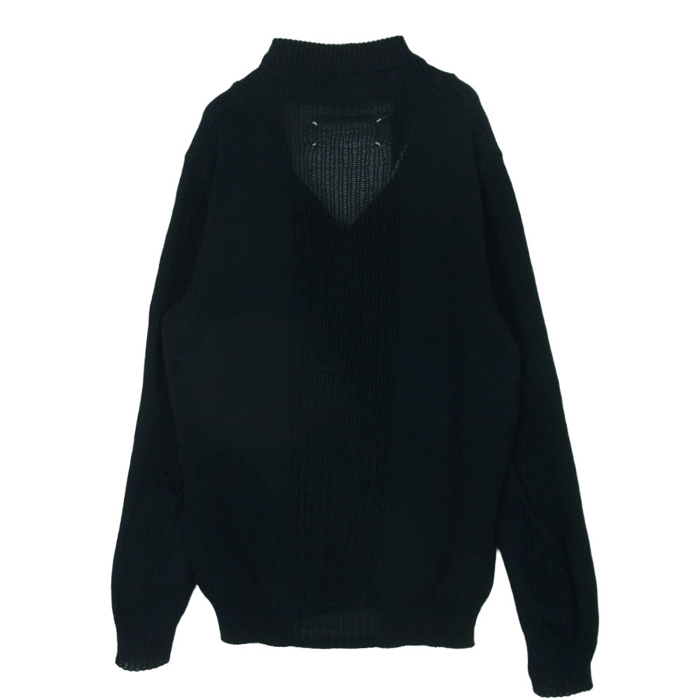 MAISON MARTIN MARGIELA メゾンマルタンマルジェラ 11SS S50HA0274 ここのえタグ 10ライン 四つタグ ショールカラー ニット カーディガン ダークネイビー系 S【中古】