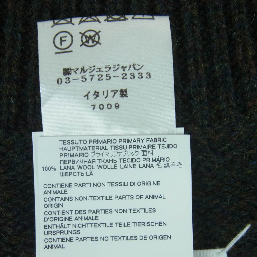 MAISON MARGIELA メゾンマルジェラ 21AW S50TH0050 14ライン 四つタグ Vネック ウール ニット ベスト ダークグレー系 S【中古】