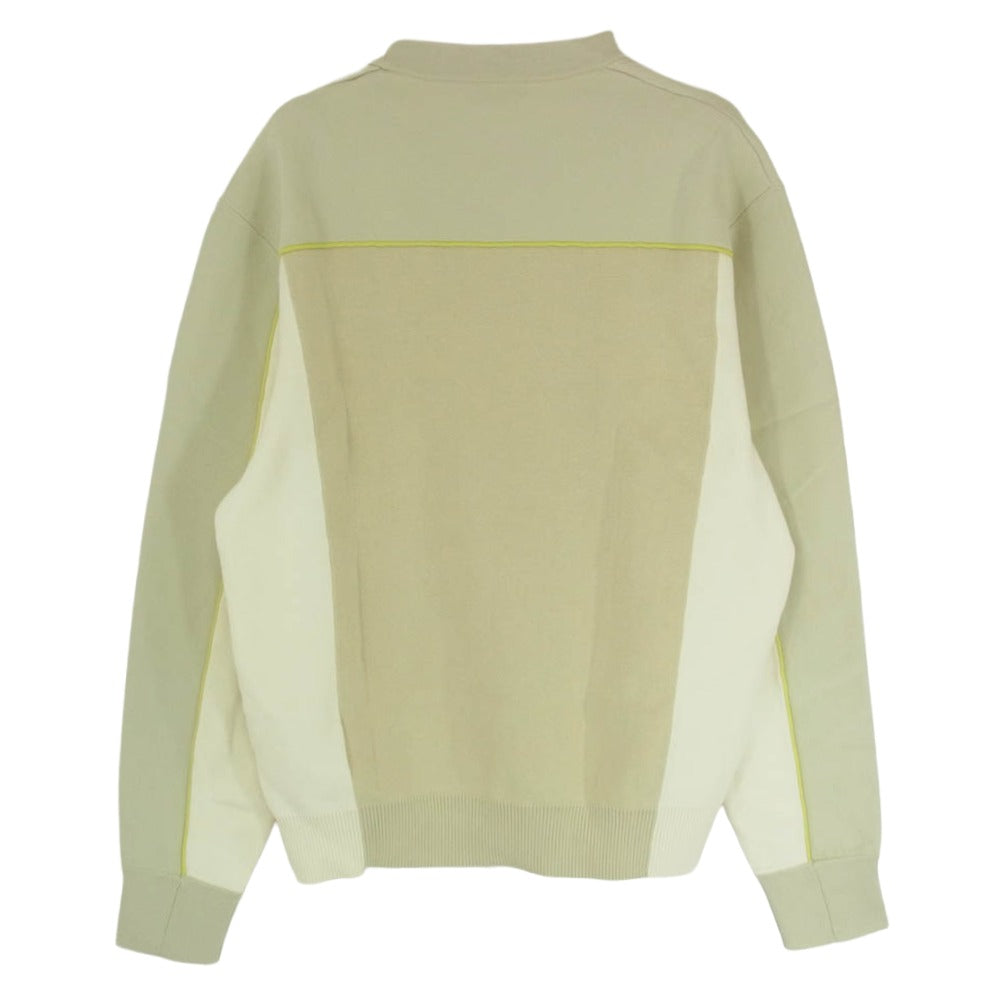 DIESEL ディーゼル A04085 K-WICHITA KNIT WEAR クルーネック ニット セーター ベージュ系 L【極上美品】【中古】