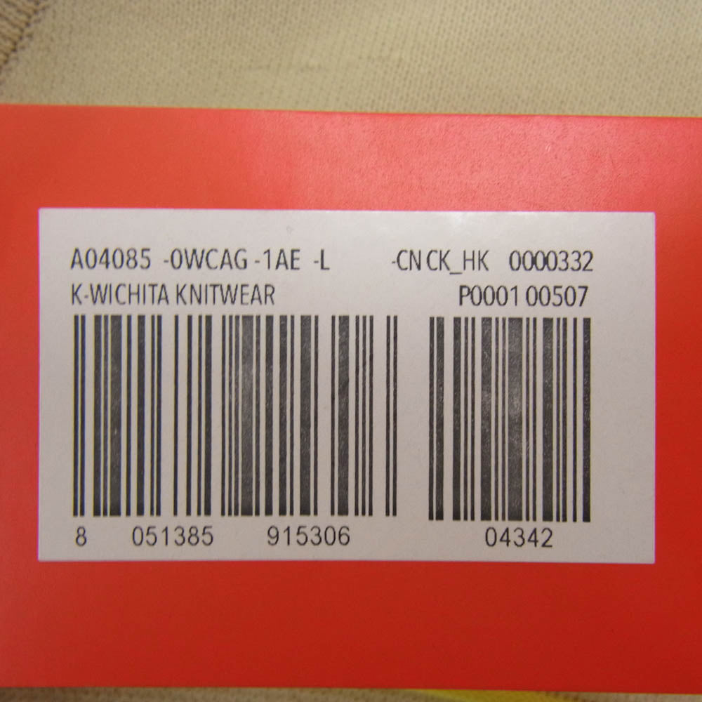 DIESEL ディーゼル A04085 K-WICHITA KNIT WEAR クルーネック ニット セーター ベージュ系 L【極上美品】【中古】