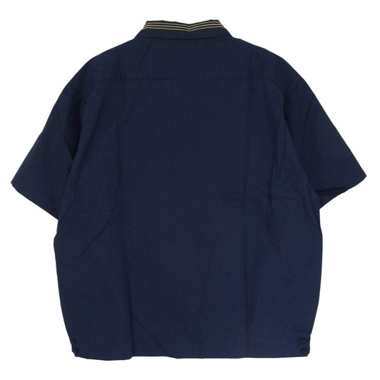 TENDERLOIN テンダーロイン T-P.P SHT #2 ロゴワッペン付き 半袖 ワークシャツ ネイビー系 M【中古】