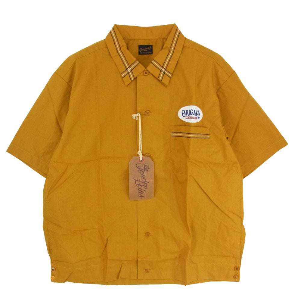 TENDERLOIN テンダーロイン T-P.P SHT #2 ロゴワッペン付き 半袖 ワークシャツ マスタード系 イエロー系 M【中古】