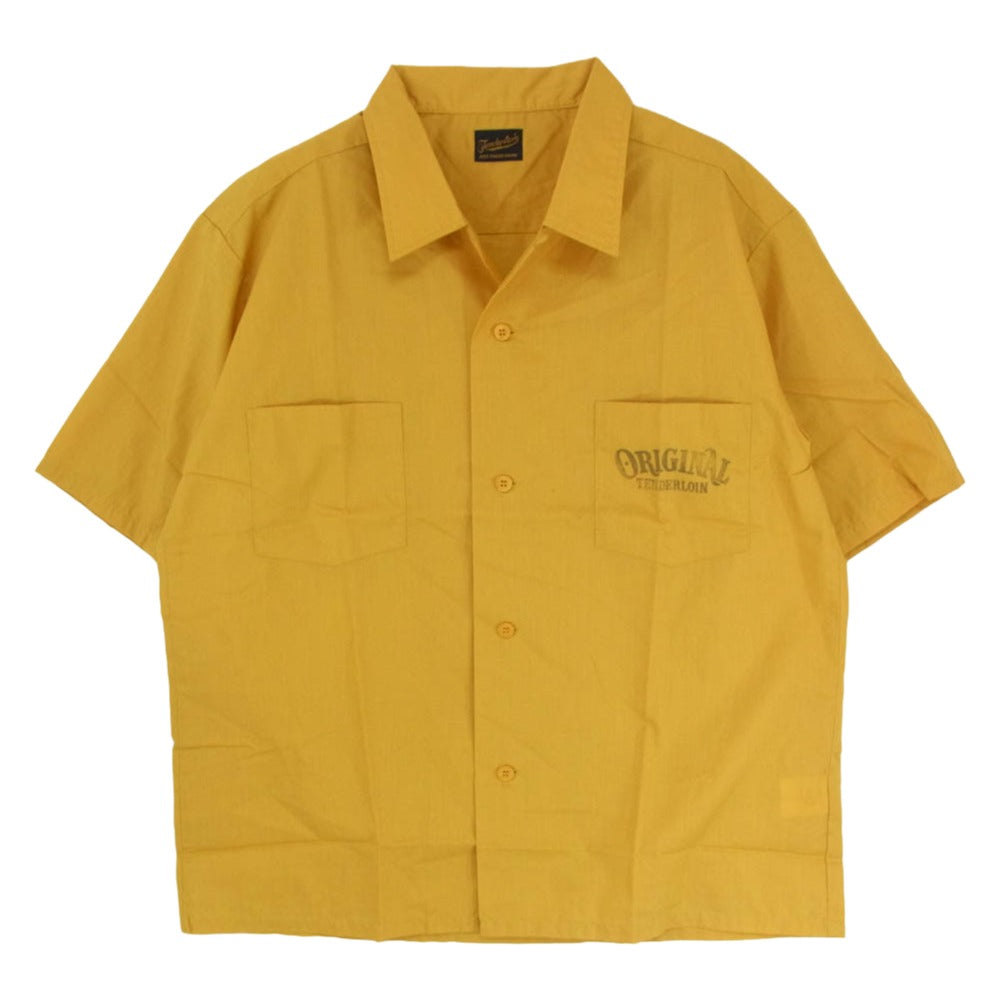 TENDERLOIN テンダーロイン T-P.P SHT SHORT 半袖 オープンカラー シャツ イエロー系 M【中古】