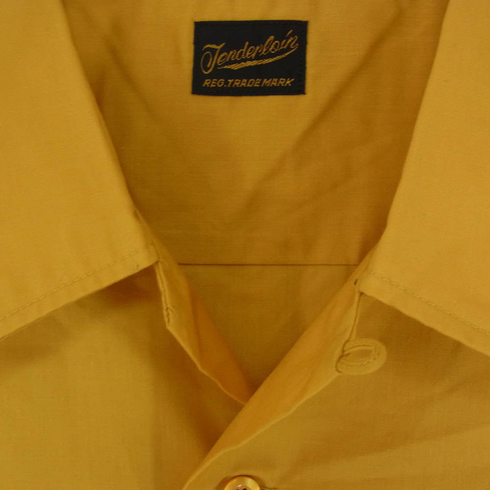 TENDERLOIN テンダーロイン T-P.P SHT SHORT 半袖 オープンカラー シャツ イエロー系 M【中古】