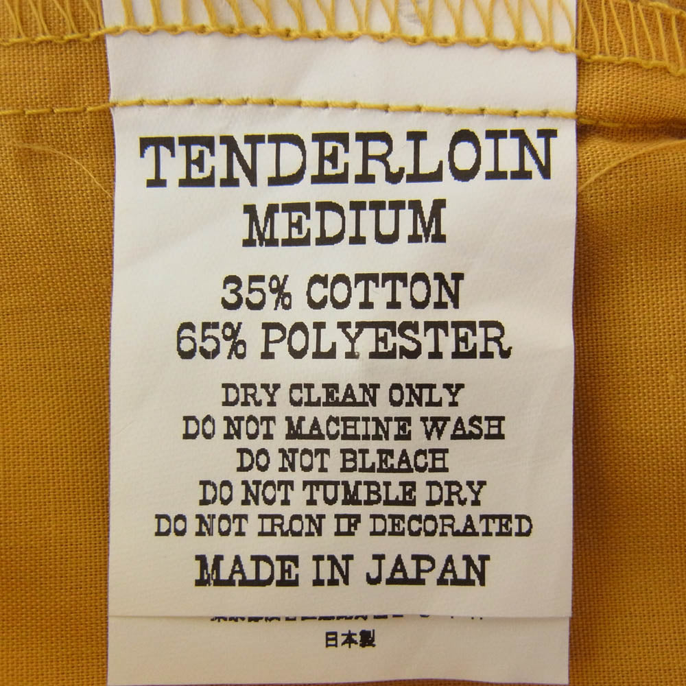 TENDERLOIN テンダーロイン T-P.P SHT SHORT 半袖 オープンカラー シャツ イエロー系 M【中古】