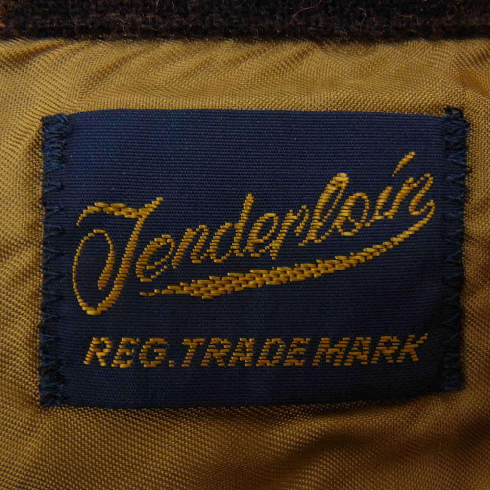 TENDERLOIN テンダーロイン T-WOOL SHT P ブロックチェック ウール オープンカラー 長袖シャツ ブラウン系 M【中古】