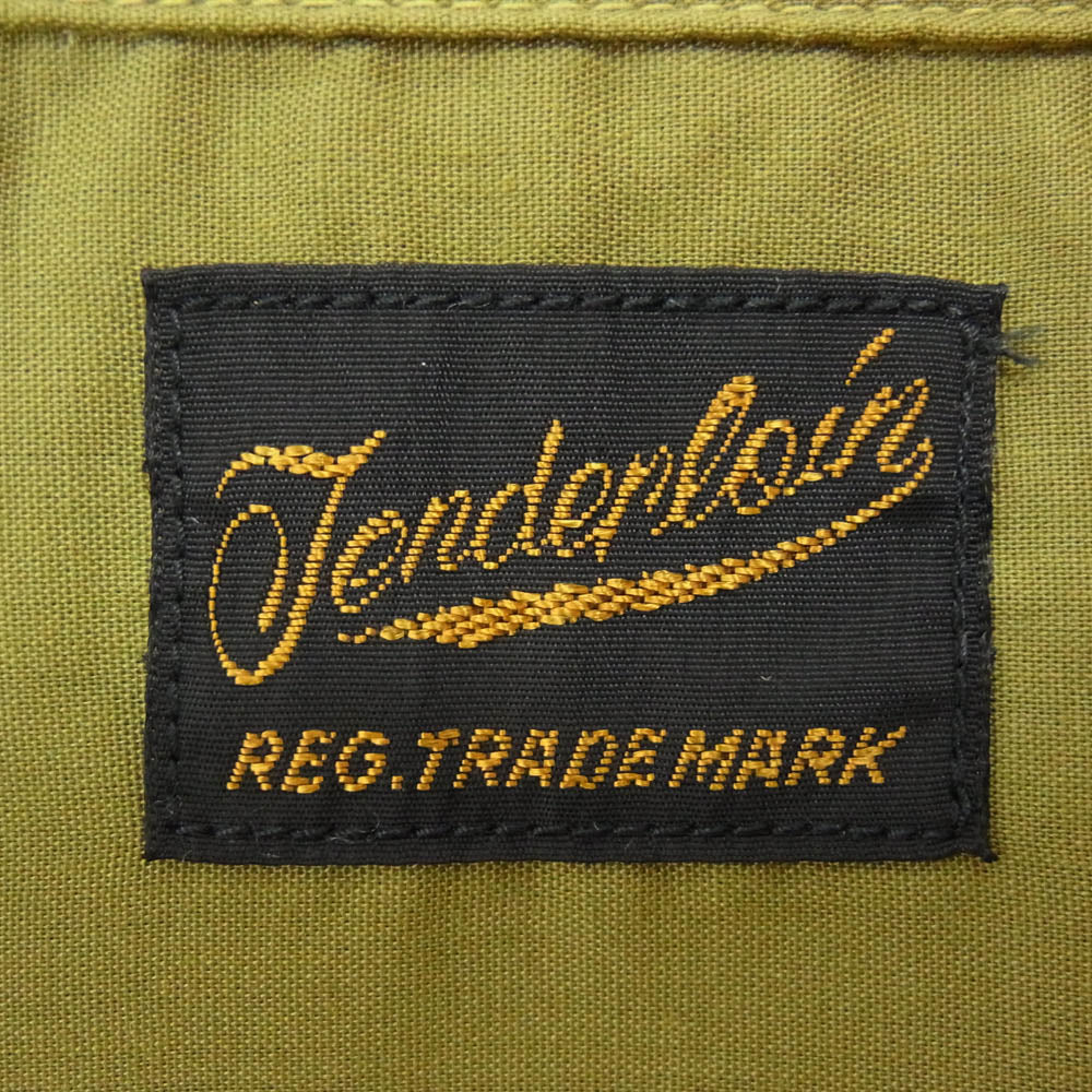 TENDERLOIN テンダーロイン T-P.P SHT SHORT 半袖 オープンカラー シャツ グリーン系 カーキ系 M【美品】【中古】