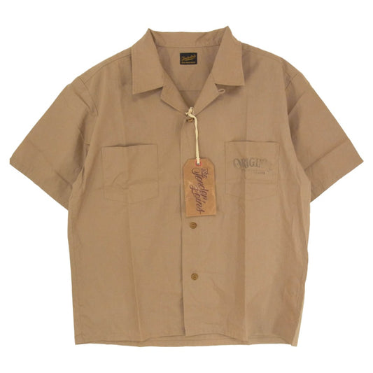 TENDERLOIN テンダーロイン T-P.P SHT SHORT 半袖 オープンカラー シャツ カーキベージュ系 カーキ系 M【美品】【中古】