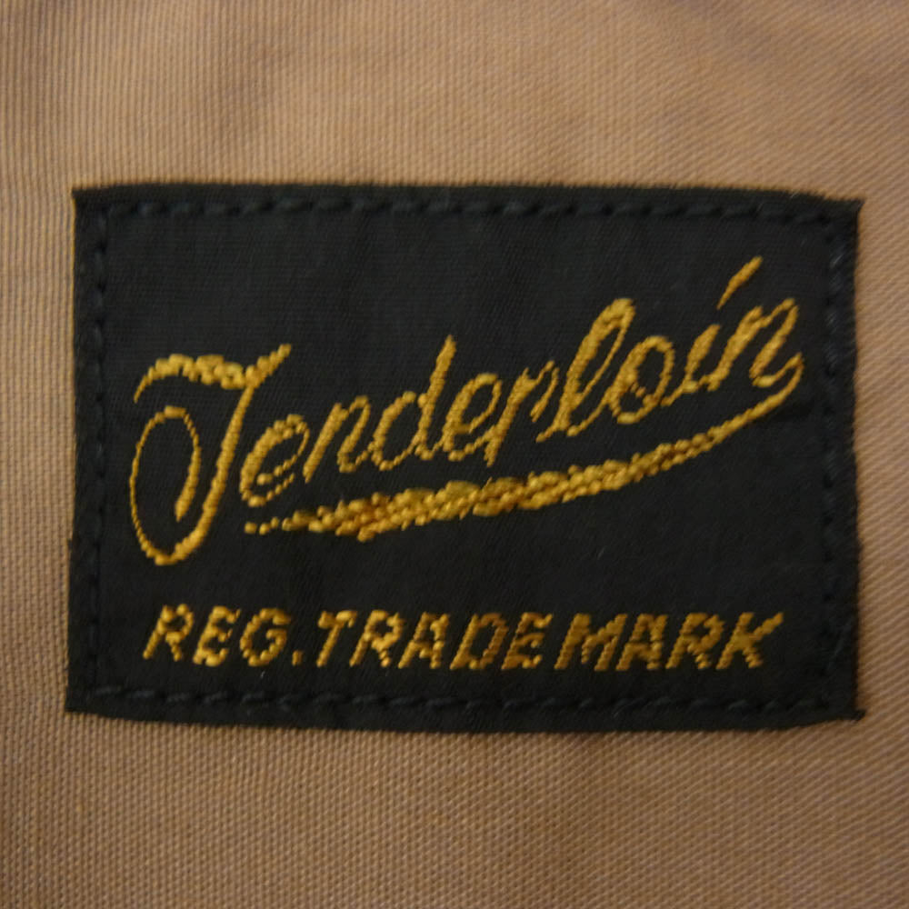 TENDERLOIN テンダーロイン T-P.P SHT SHORT 半袖 オープンカラー シャツ カーキベージュ系 カーキ系 M【美品】【中古】