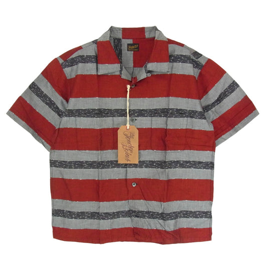 TENDERLOIN テンダーロイン T-GRADATION SHT グラデーション 半袖 オープンカラー シャツ レッド系 M【中古】