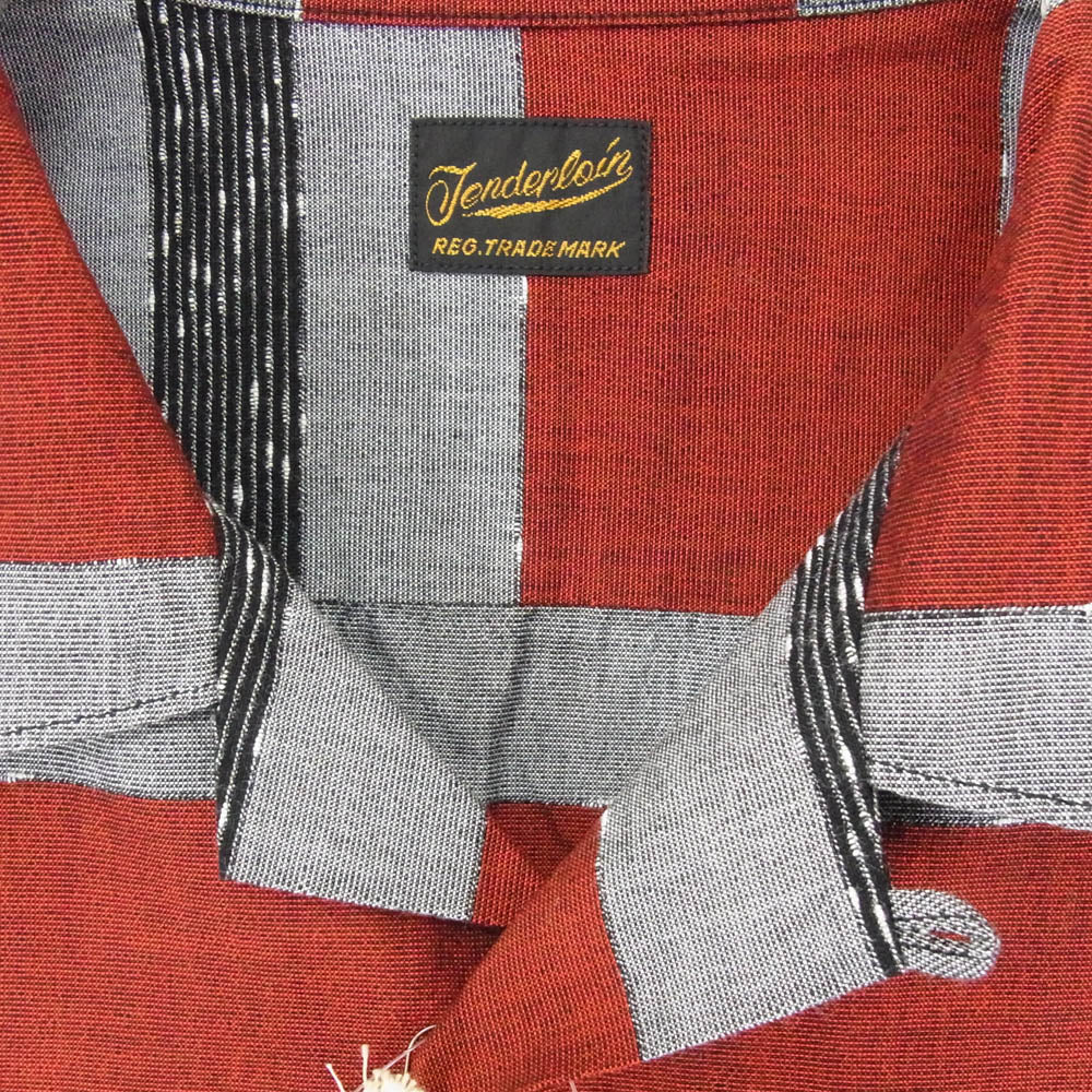 TENDERLOIN テンダーロイン T-GRADATION SHT グラデーション 半袖 オープンカラー シャツ レッド系 M【中古】