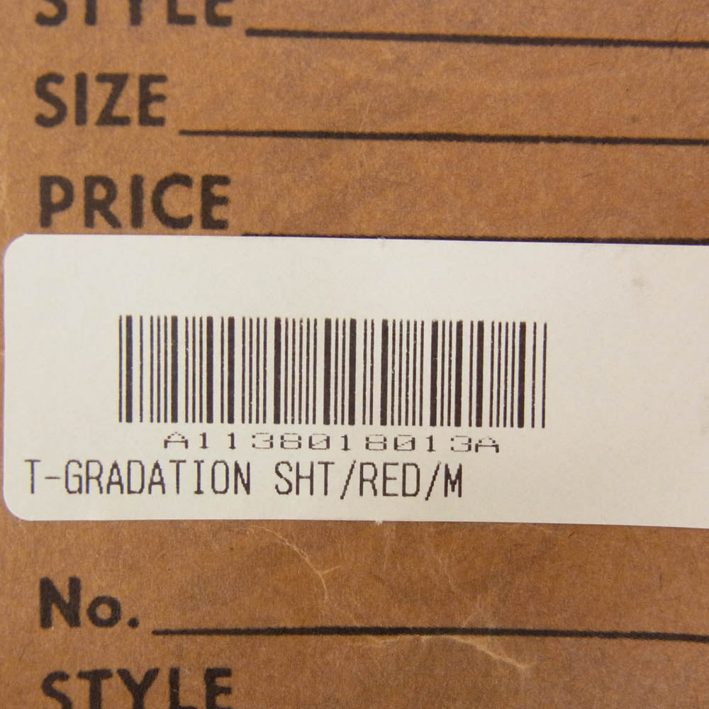 TENDERLOIN テンダーロイン T-GRADATION SHT グラデーション 半袖 オープンカラー シャツ レッド系 M【中古】