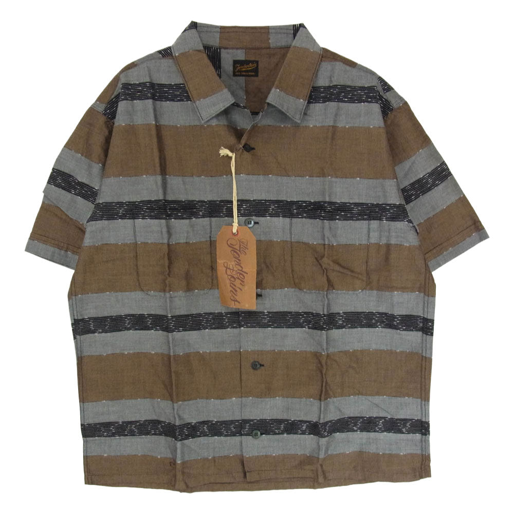 TENDERLOIN テンダーロイン T-GRADATION SHT グラデーション 半袖 オープンカラー シャツ ブラウン系 M【中古】