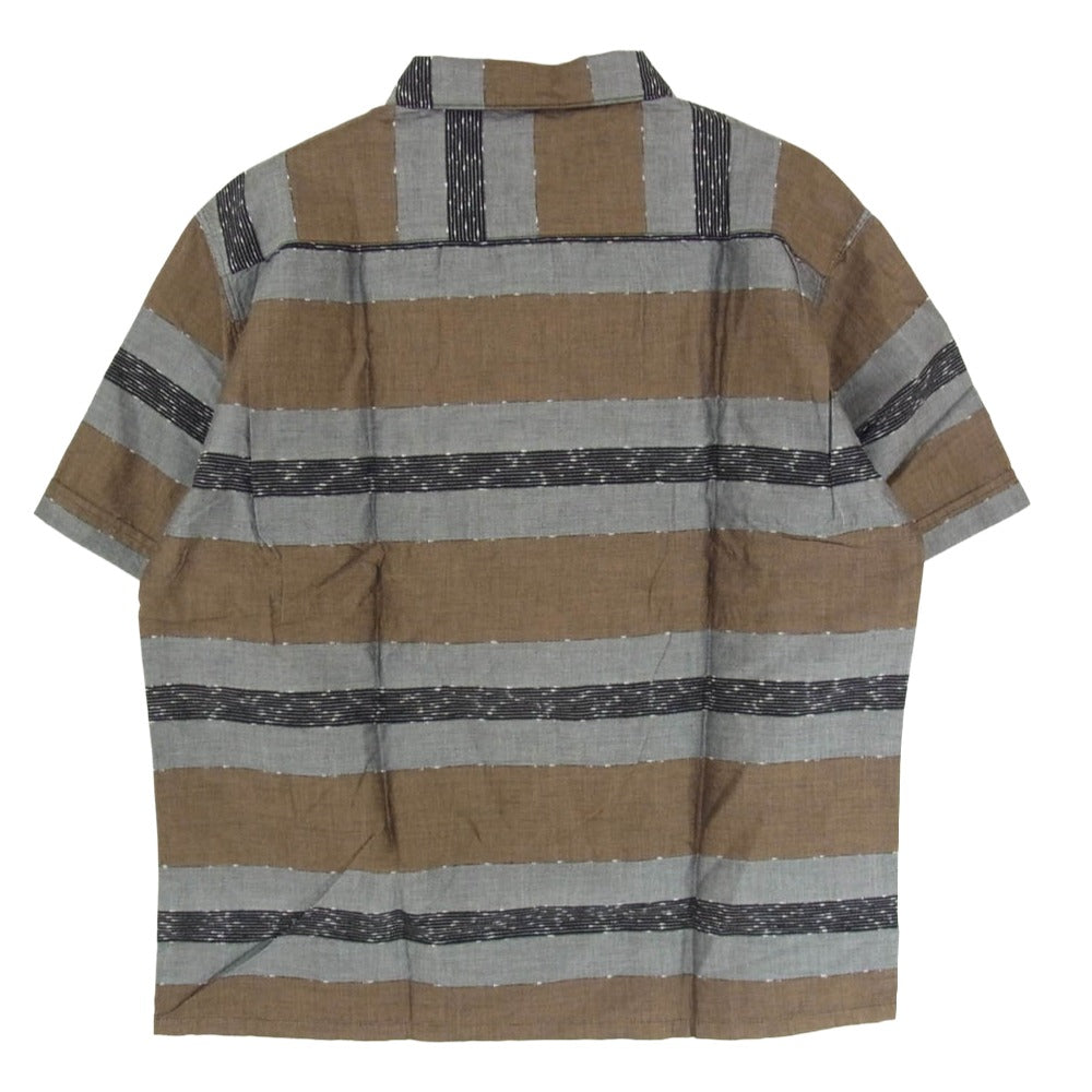 TENDERLOIN テンダーロイン T-GRADATION SHT グラデーション 半袖 オープンカラー シャツ ブラウン系 M【中古】
