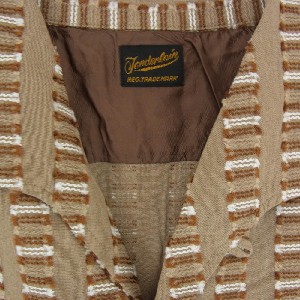 TENDERLOIN テンダーロイン T-ATOMIC SHT S アトミック レーヨン 半袖 シャツ ブラウン系 M【中古】
